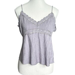 urban outfitters lace mesh cami tank top